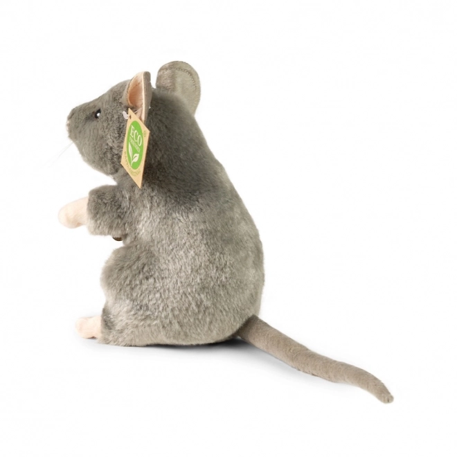 Rappa Zittende Pluchen Muis 16 cm MILIEUVRIENDELIJK