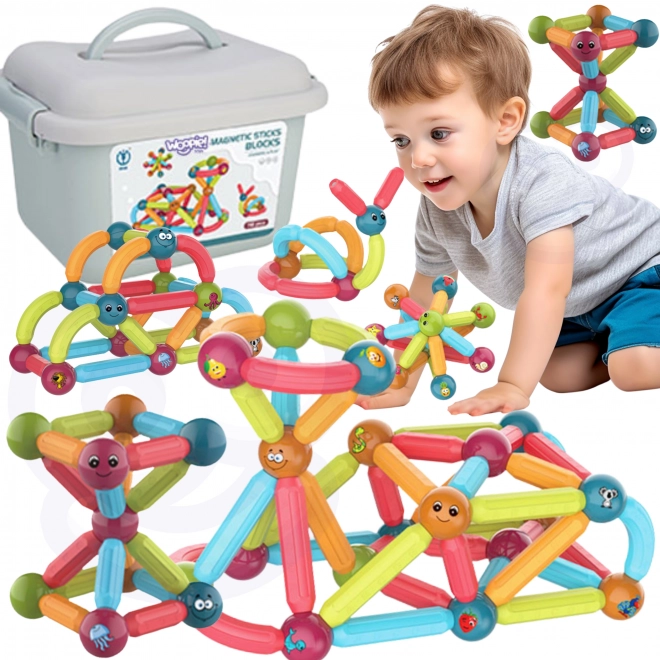 WOOPIE magnetische bouwstenen 76 stuks