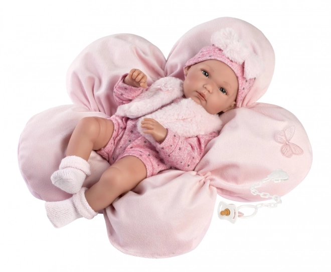 Llorens 63592 NIEUWGEBOREN MEISJE - realistische baby pop met volledig vinyllichaam - 35 cm