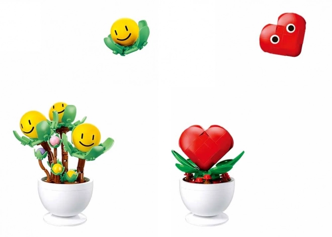 Sluban Vrolijke Bloemen in Bloempotten