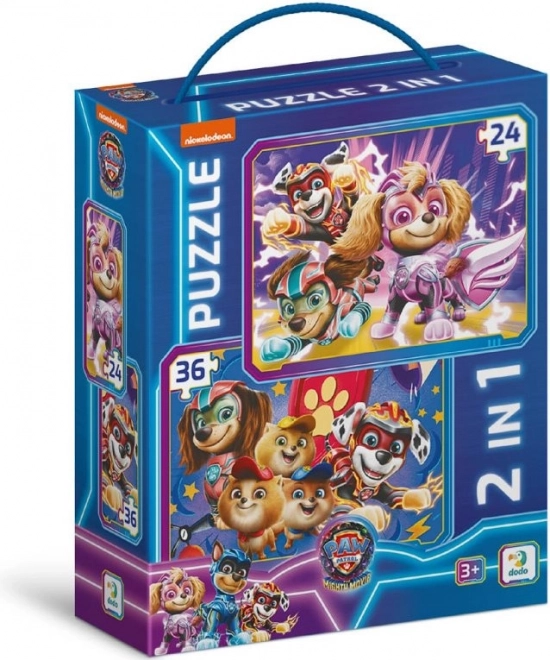 Kinder puzzel Paw Patrol De pups redden de wereld 2 in 1