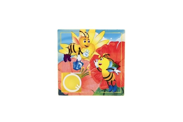 Dierschuifpuzzel plastic 10cm ass. mix soorten in zakje