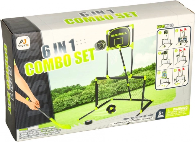 Multifunctionele sportset 6-in-1 voor kinderen