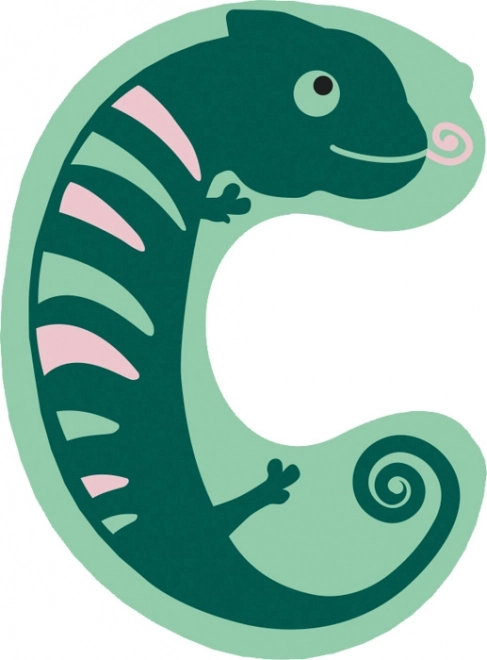 Small foot houten letter C