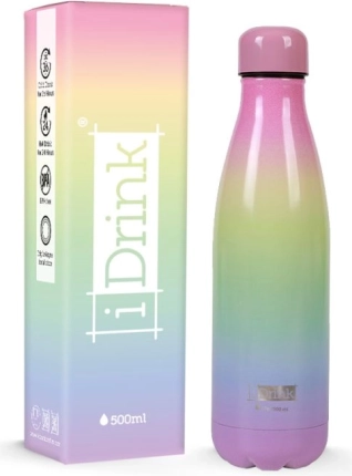 Pastelkleurige thermos met lange warmhoudduur