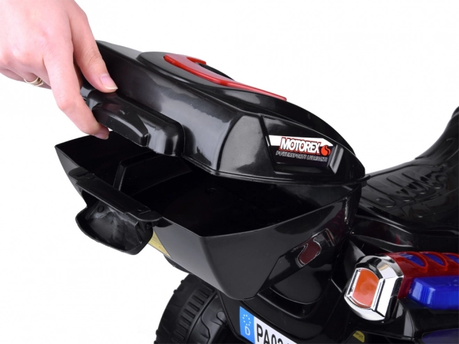 Kinder sportmotorfiets met kleurrijke LED verlichting – Zwart