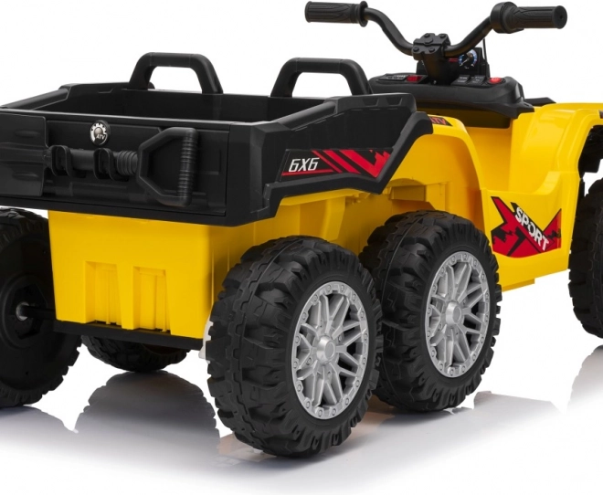 Gele sportieve kinderquad TX ATV