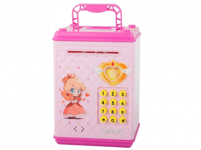 Kinderkluis met pincode voor munten en bankbiljetten - roze