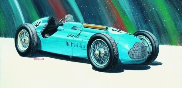 Model Lago Talbot Grand Prix 1949 16,5x6,8cm in doos 25x14,5x4,5cm