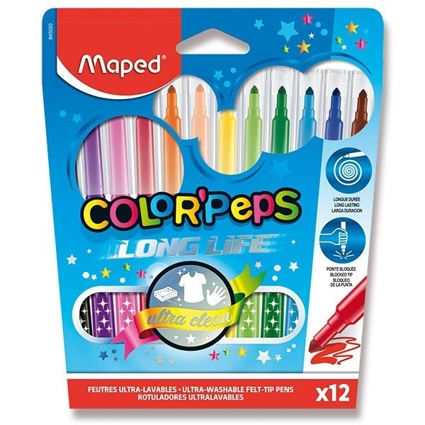 MAPED Fixy Color'Peps Long Life 12st