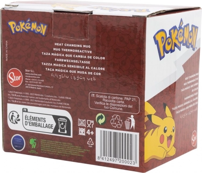Keramische kleurveranderende Pokémon mok 325ml