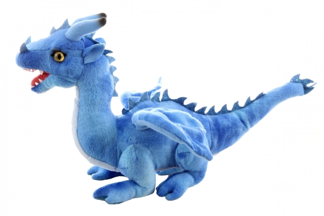 Blauwe pluchen draak eco-friendly