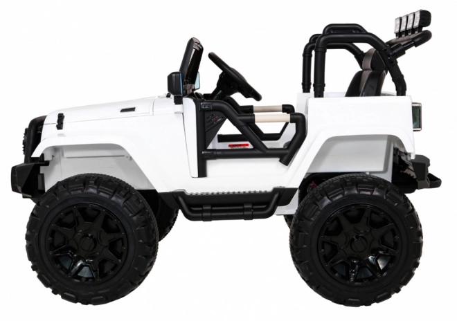 Elektrische kinderauto All Terrain Jeep Wit