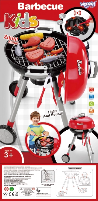 Kindergrill met lichten en geluiden op batterijen