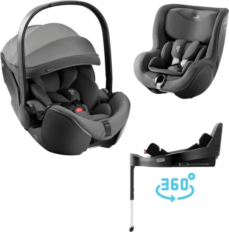 Autostoeltje Baby-Safe voor kinderen Style met Vario Base 5Z in mineral gray