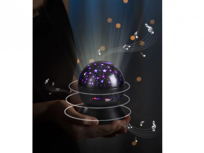 Nacht LED-projector met luidspreker en Bluetooth