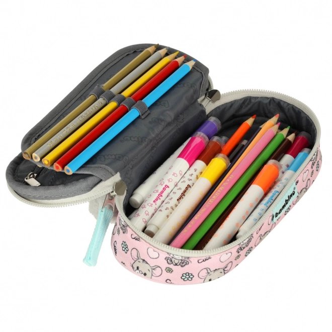 Stevig etui met muizenafbeelding