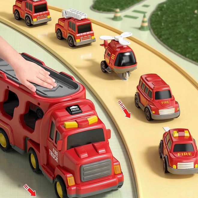 Brandweer set Laweta met vijf voertuigen van Woopie