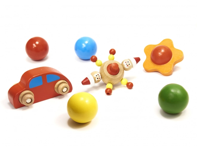 Houten montessori knikkerbaan XXL