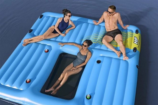 HYDRO-Force Ostrov + glijbaan 376x311cm BESTWAY