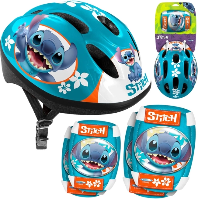 Beschermset met verstelbare helm en beschermers Disney STITCH