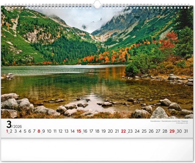 Muurkalender Magische Tatra 2026