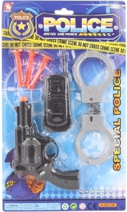 Politieset met handboeien en accessoires voor kinderen