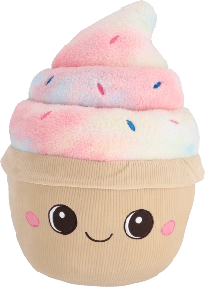 Pluchen cupcake – grote zachte knuffel 43 cm