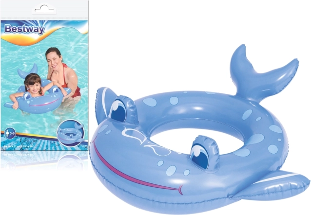 Opblaasbare papegaai-zwemband 84 × 76 cm Bestway – Walvis