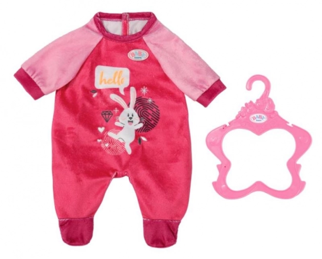 BABY born Fluwelen roze onesie, 43 cm