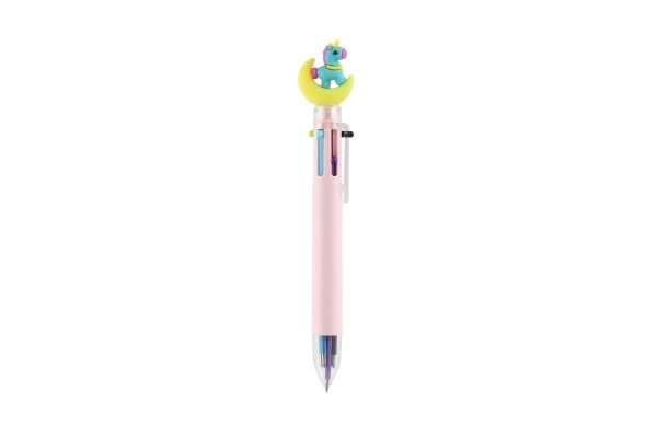 Zes-kleurige pen met eenhoorn