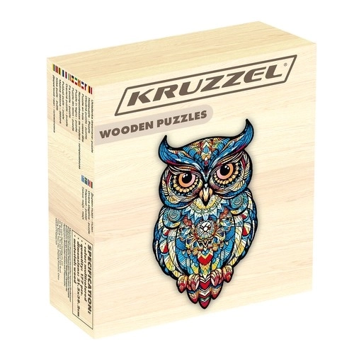 Houten puzzel uil Kruzzel