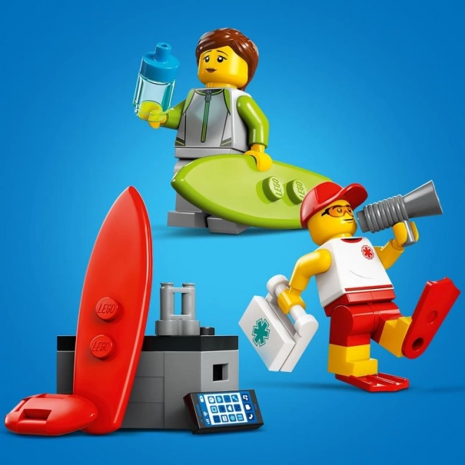 Lego City Reddingswagen op het Strand