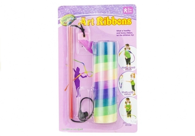 Kleurige linten voor ritmische gymnastiek 121 cm