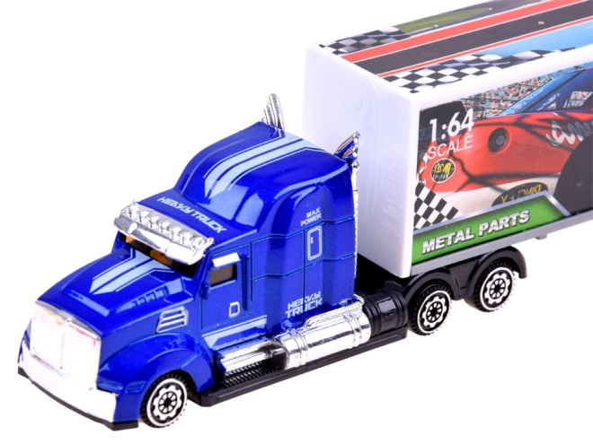 Vrachtwagen met trailer