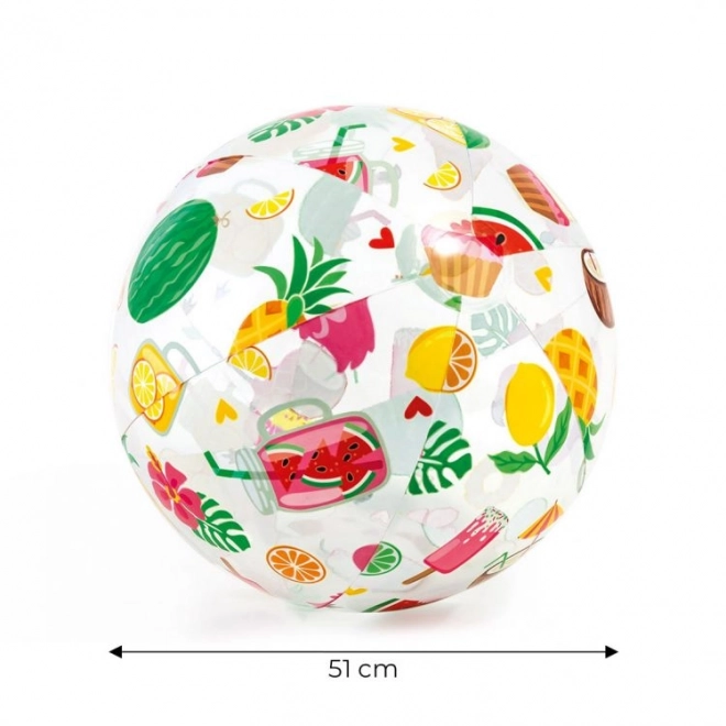Opblaasbare bal met patronen - 51 cm
