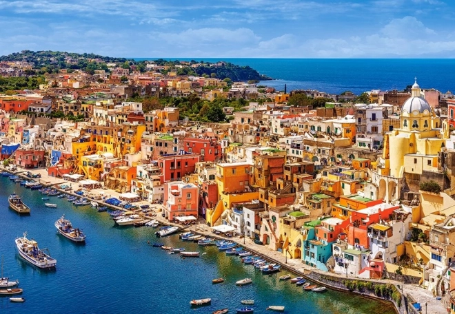 Puzzel 1500 stukjes Marina Corricella, Italië