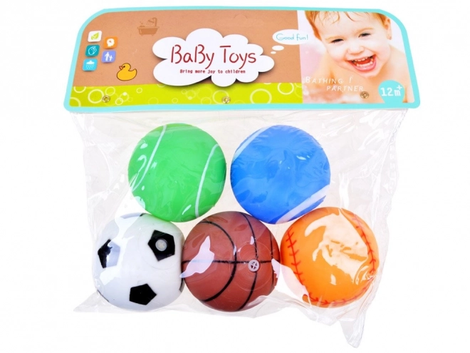 Set van kleurrijke rubberen piepballen