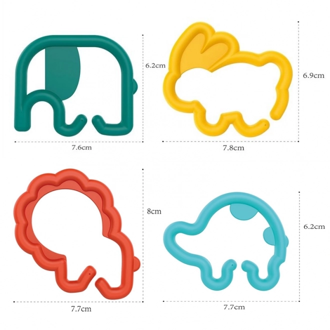 Woopie baby sensorisch speelgoed voor baby's - dierenketting 24 stuks