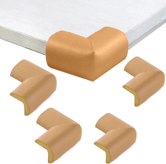Schuimbeschermers voor meubelhoeken 4 stuks – bruin