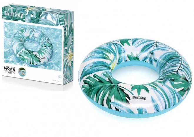 Opblaasbare zwemring Tropical Palms Bestway – Blauw