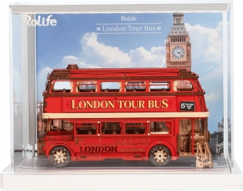 Display met Londense Double-Decker RoboTime