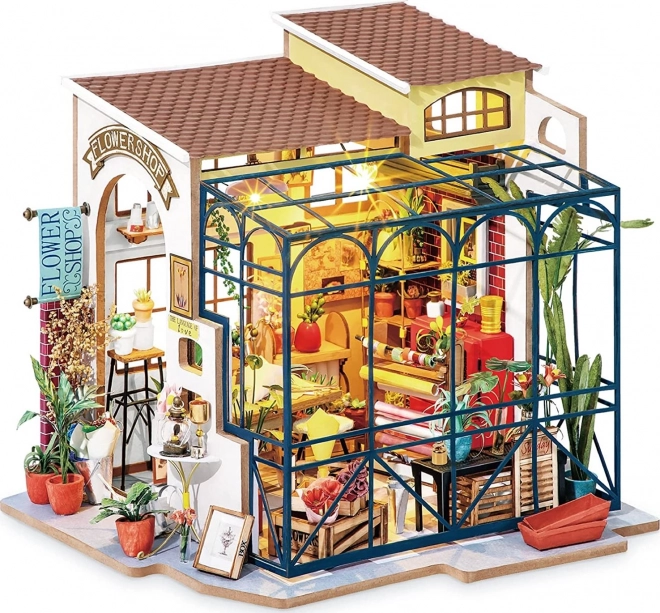 Bloemist Emily - Doe-het-zelf miniatuurhuisje