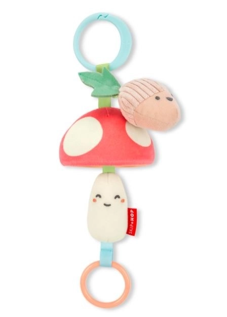 Zachte sensorische hanger voor de kinderwagen Paddenstoel Farmstand