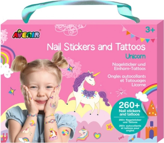Nagelstickers en tatoeages - Eenhoorns
