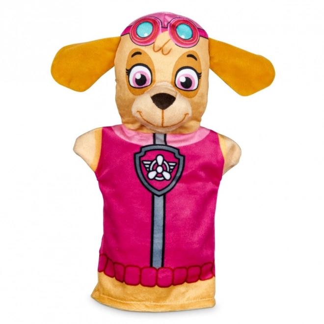 Handpoppen 4st stof Paw Patrol in doos 26x30x6cm