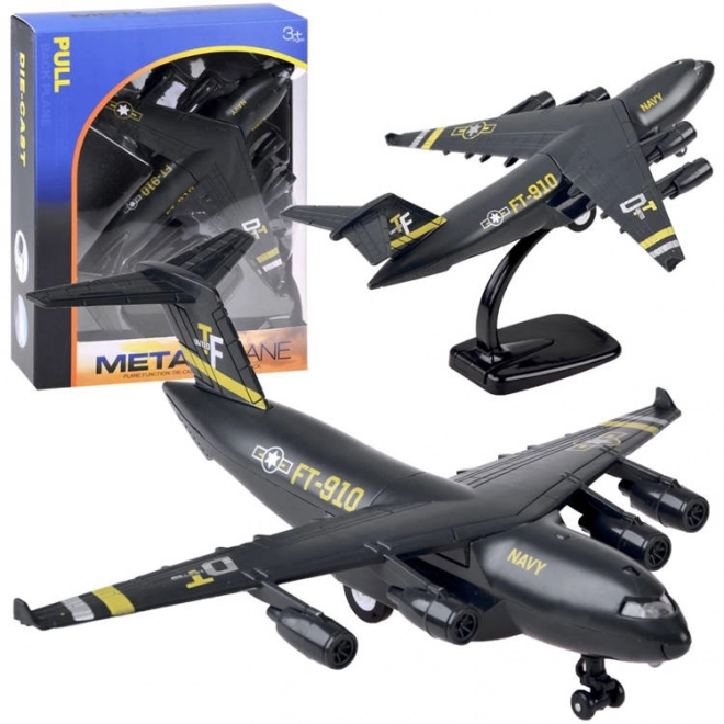 Militair transportvliegtuig met effecten