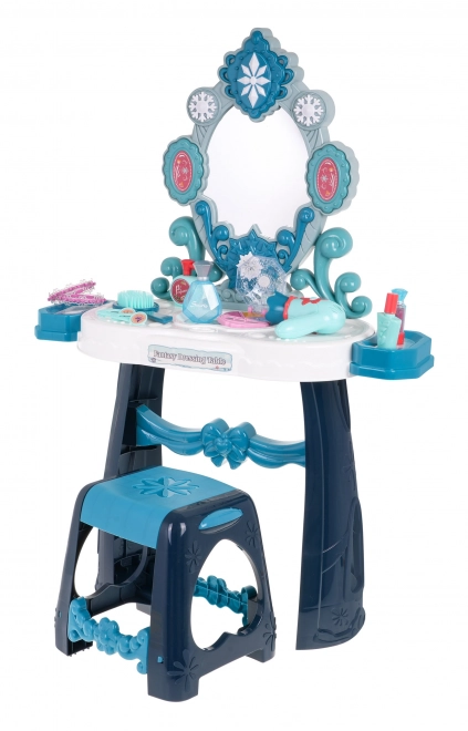 Interactieve kindercosmetische tafel met verlichting en accessoires