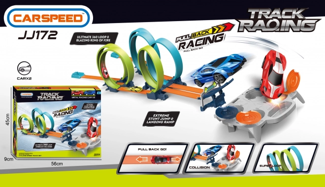 Racebaan voor twee auto's