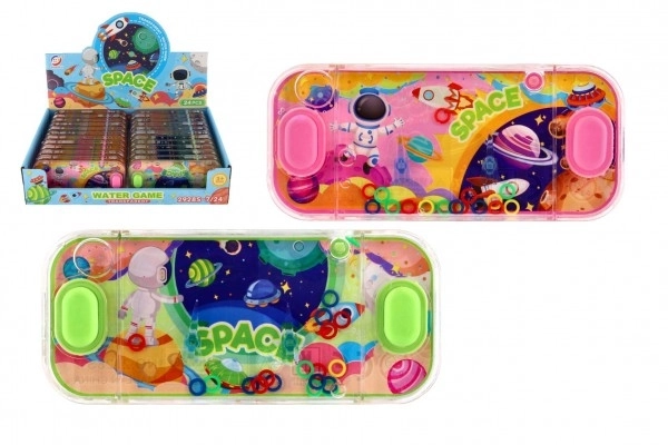 Water spel puzzel 15x7cm plastic ruimte 4 soorten 24st in doos